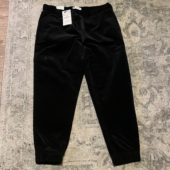Zara Pants Zara Jogger Stretch Black Corduroy Pants Sz Xl Poshmark